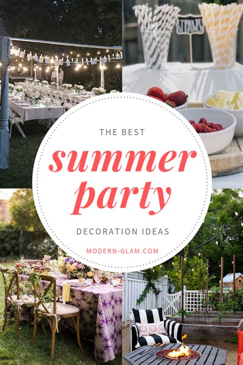 12 Perfect Summer Party Decoration Ideas - Modern Glam