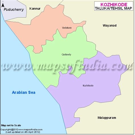 Kozhikode Tehsil Map