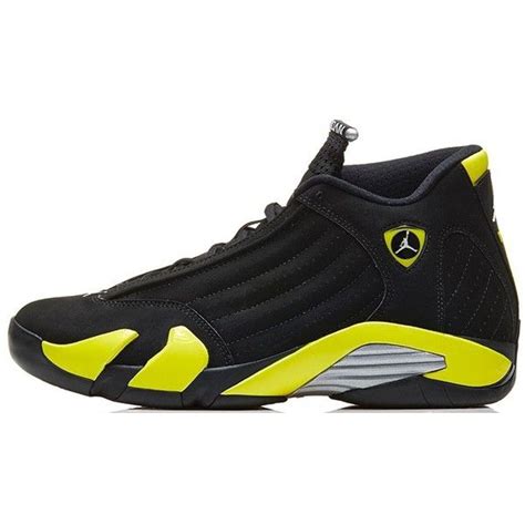 Air Jordan 14 Retro Black/Vibrant Yellow-White | Air jordans, Jordan 14 ...