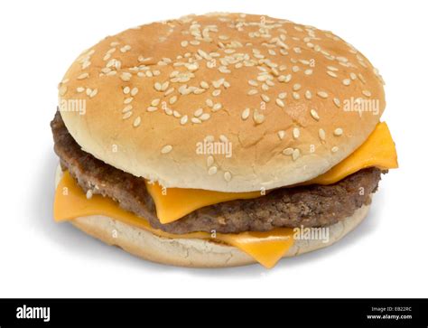 double quarter pounder with cheese Stock Photo - Alamy