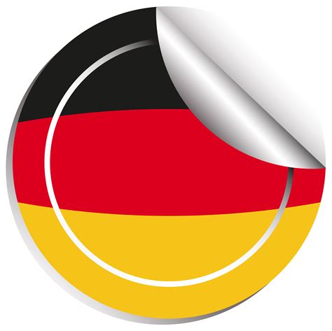 Sticker design for flag of Germany 368301 Vector Art at Vecteezy