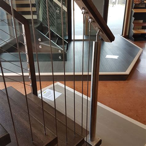 Vertical Cable Railings Stainless Steel Post - SSR44 – Spindle, Stairs ...