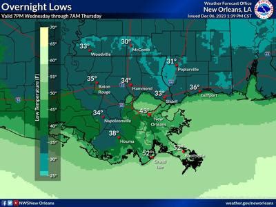 Some of Louisiana may hit freezing temperatures this week | Weather ...