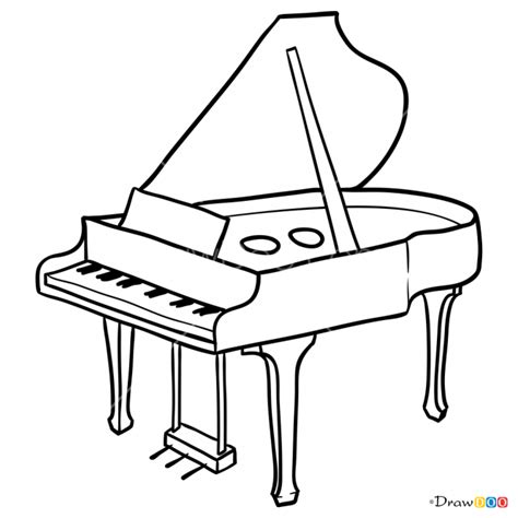 Grand Piano Drawing | Free download on ClipArtMag