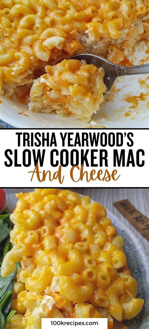 TRISHA YEARWOOD’S SLOW COOKER MAC AND CHEESE | Crockpot mac and cheese, Trisha yearwood recipes ...