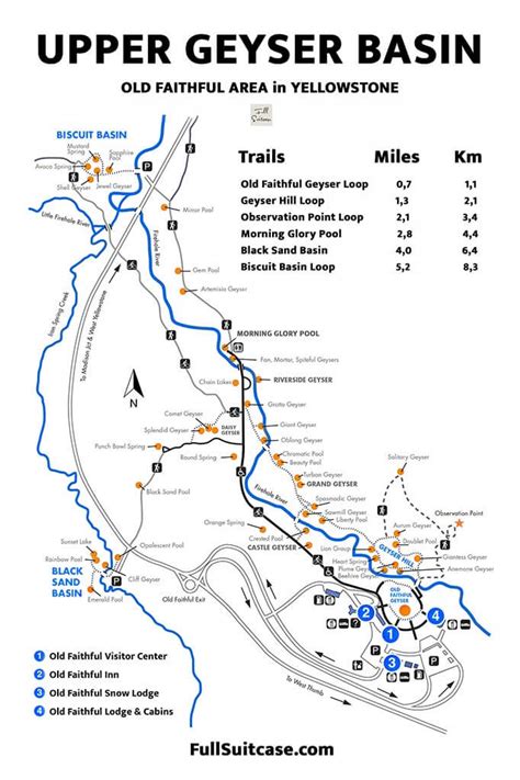 Old Faithful Boardwalk Map