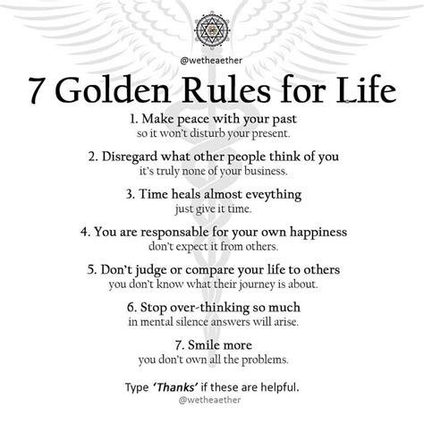 7 Golden Rules For Life Pictures, Photos, and Images for Facebook ...