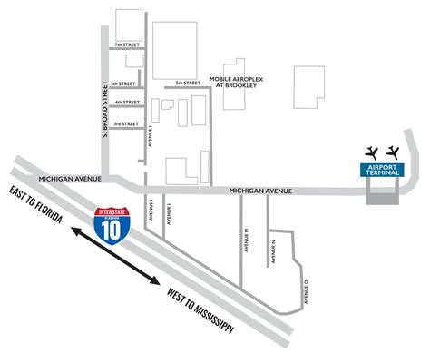 Maps & Directions | Mobile International Airport