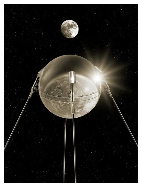 Sputnik 1 In Orbit Photograph by Detlev Van Ravenswaay - Pixels