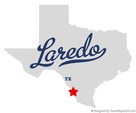 Map of Laredo, TX, Texas