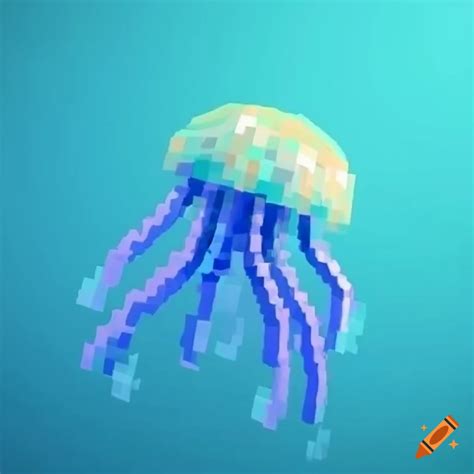 Minecraft jellyfish on Craiyon