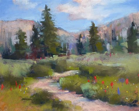 Painting My World: Pastel Demo....Colorado Landscape with Wildflowers