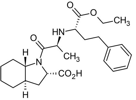 Trandolapril, angiotensin-converting enzyme (ACE) inhibitor (CAS 87679 ...