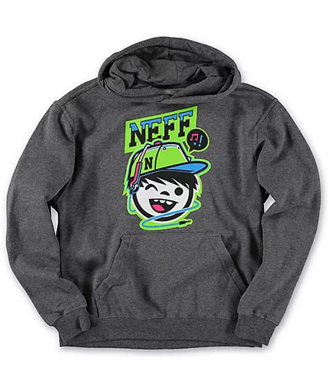 Neff Boys Cordy Charcoal Pullover Hoodie | Zumiez