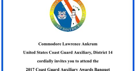 USCG Auxiliary Guam: 2017 Coast Guard Auxiliary Awards Banquet - April 8