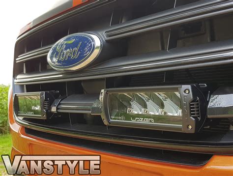 FORD TRANSIT CUSTOM 18> LAZER LIGHT TRIPLE-R 750 LED SPOT LAMPS PAIR GRILLE KIT | eBay