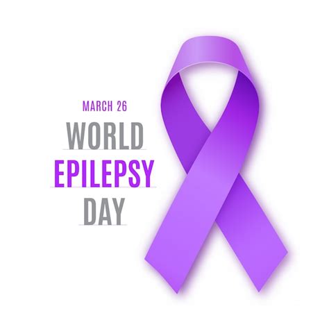 Premium Vector | World epilepsy day. purple ribbon symbol.