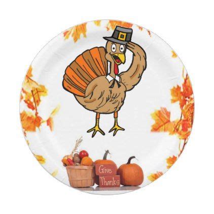 Festive Thanksgiving Paper Plate Decor Idea