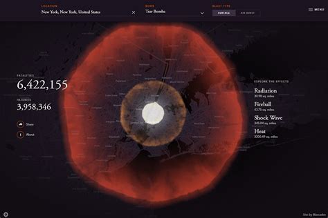 Terrifying interactive map reveals what would happen if a nuclear bomb were dropped on YOUR ...