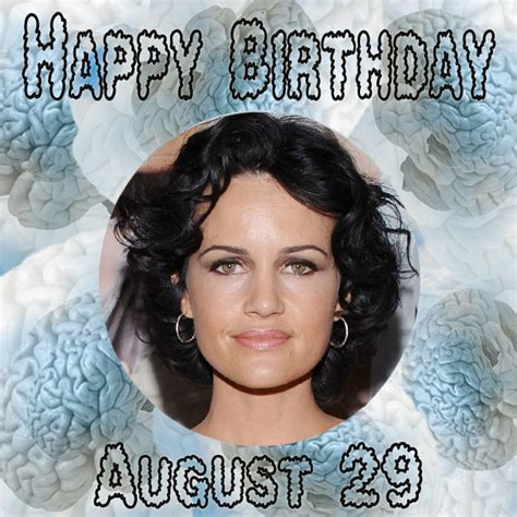 August 29 - Carla Gugino gets an array of tests leading to a diagnosis | iSmith | HappyBirthdays