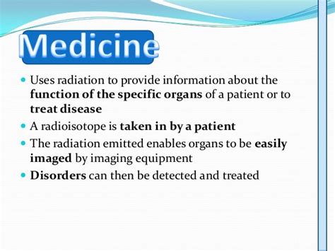 Uses of radioisotopes