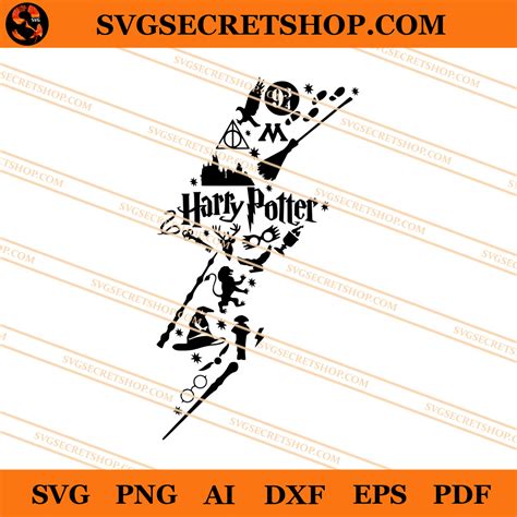 Harry Potter Lightning Bolt SVG, Harry Potter SVG | SVG Secret Shop