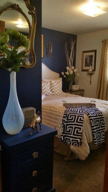 Blue and Gold Bedroom Decor