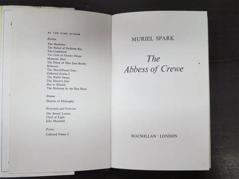 Muriel Spark, The Abbess of Crewe | Deadsouls Bookshop