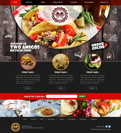 Restaurant Website - VPS Technology