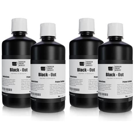 Black Out Universal Inkjet Refill UV Blocking for Film Positives 1 LTR Bottle 4 - Walmart.com