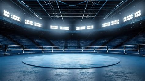 Illustration Of A Vacant 3d Rendered Boxing Arena Background, Boxing Arena, Boxing Ring, Fight ...