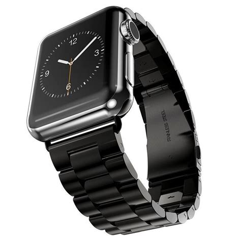 Stainless Steel Apple Watch Bands – Black | SmartaWatches