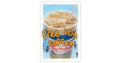 Tim Hortons Free Iced Coffee!