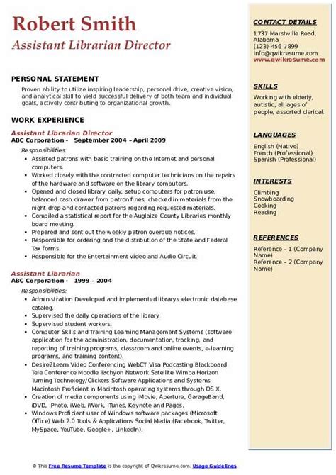 Board Of Director Resume Template