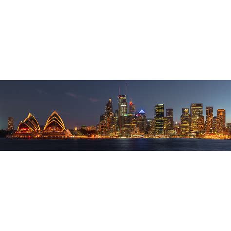 Circular Quay, Night. Sydney Landscape Photography Wall Art Print.