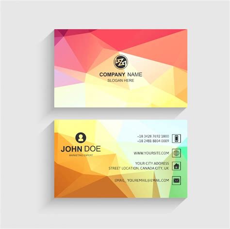 Beautiful business card template presentation vector | Free Vector