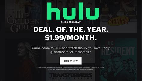 Black Friday 2019: Hulu drops TV streaming plan to $1.99 per month for ...