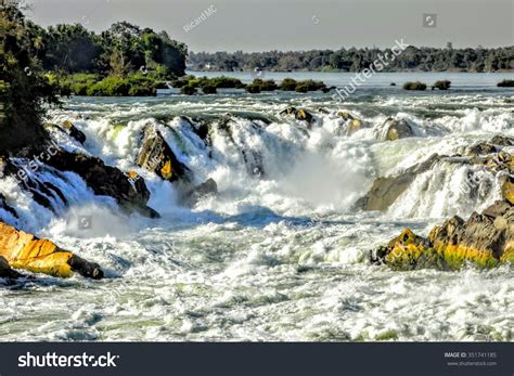 Khone Phapheng Falls Waterfall Don Det Stock Photo 351741185 | Shutterstock