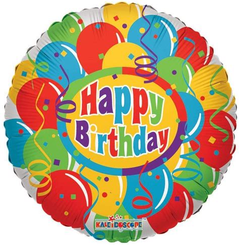 18″ Balloons & Confetti Happy Birthday Balloon – instaballoons Wholesale