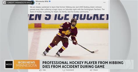 Minnesota native Adam Johnson dies after pro hockey game in UK - CBS ...