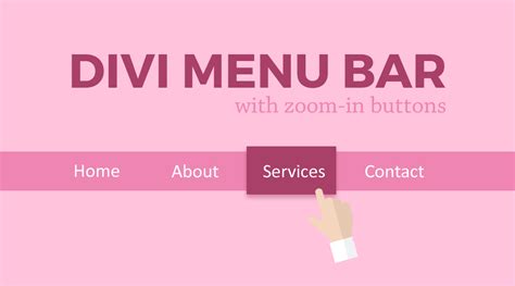 Divi Menu Bar With Zoom-In Buttons | Quiroz.co