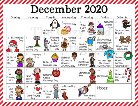 The Cozy Red Cottage: December 2020 Holiday Calendar