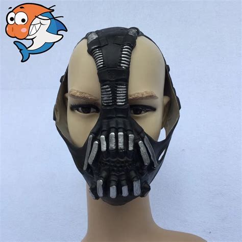 High Quality Cos Bane Mask Cos Batman Dark Knight Mask Halloween Horror costume ball bane Helmet ...