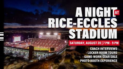 “A Night at Rice-Eccles Stadium” Kicks Off 2022-23 Seasons on Aug. 20 - Parkbench