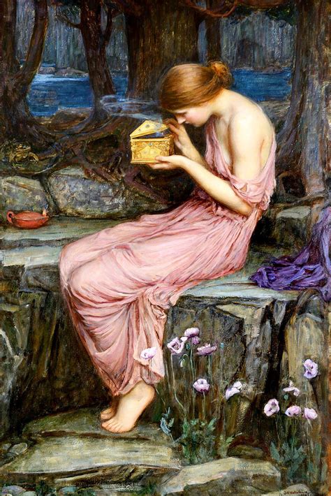 Pandoras Box (Vintage Fantasty) - John William Waterhouse | Reproductions of famous paintings ...