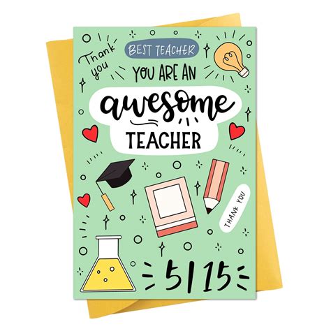 Buy WhatSign Teacher Appreciation Cards 4"x6" Teacher Appreciation ...