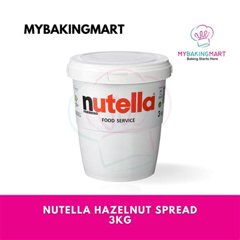 Nutella Hazelnut Spread 3kg - MyBakingMart