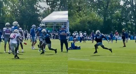 Lions RB Jahmyr Gibbs Looks Like A Cheat Code vs. Giants LB