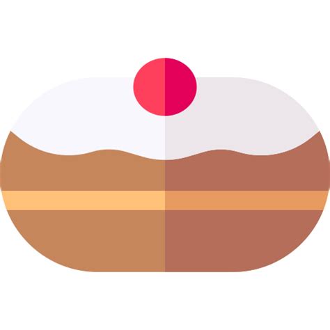 Sufganiyah Basic Straight Flat icon