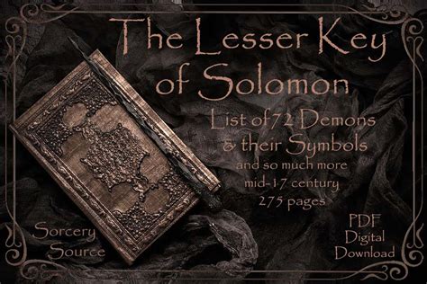 The Lesser Key of Solomon Lemegeton Clavicula Salomonis 72 - Etsy UK